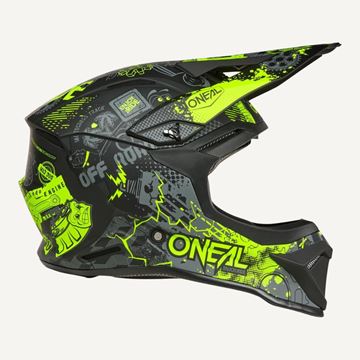 Picture of O’Neal 1SRS Vibrant Youth MX Helmet – Black/Neon Yellow